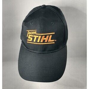 Team Stihl Chainsaws Power Equipment Saw Black Snapback Baseball Cap Hat